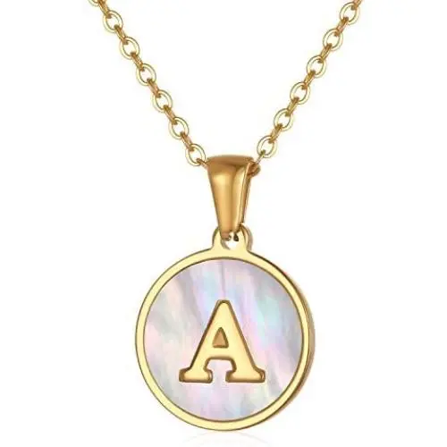MissNity 18K Gold Plated Initial Letter Necklace in Stainless Steel for Women, Dainty 26 Alphabet A to Z Pendant Necklaces for Teen Girls Gifts, 18'' + 1.2'' Extender MissNity 18K Gold Plated Initial Letter Necklace in Stainless Steel for Women, Dainty 26 Alphabet A to Z Pendant Necklaces for Teen Girls Gifts, 18'' + 1.2'' Extender