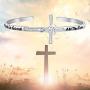 Zuo Bao Christian Religious Gift Jesus Cross Jewelry Bible Verse Scripture God is Good All The Time Bracelet Inspirational Motivational Christian Quote