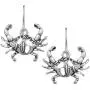 Jewelry Nexus Cut Out Design Sea Life Turtle Starfish Crab Magnetic Pendant 18'' Popcorn Chain Set & Earrings