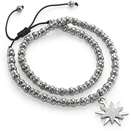 Friendship Bracelet - Double Wrap Around Beaded Bracelet with Inspirationally Engraved North Star Charm - Christmas, Birthday or Special Graduation Gifts for Girls, BFFs and Women Friendship Bracelet - Double Wrap Around Beaded Bracelet with Inspirationally Engraved North Star Charm - Christmas, Birthday or Special Graduation Gifts for Girls, BFFs and Women