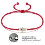 JINBAOYING Hamsa Evil Eye Bracelet with Cubic Zirconia String Kabbalah Adjustable Bracelet Handmade Charm Bracelets for Women Men