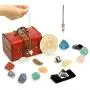 Soulnioi 18Pcs Crystals and Healing Stones Set (14 Therapy Chakra Stones, Natural Quartz Pendulum, Spiritual Crystal Necklace) + Gift Wooden Box, for Meditation, Yoga, Collection, Girlfriend, Lady