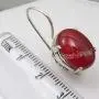 SilverStarJewel 925 Sterling Silver 10 x 14 mm Cab Carnelian Earrings 1.1'' Ladies Jewelry SilverStarJewel 925 Sterling Silver 10 x 14 mm Cab Carnelian Earrings 1.1'' Ladies Jewelry