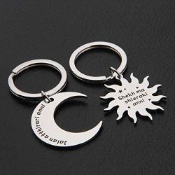 MAOFAED My Sun and Stars Moon of My Life Best Friend gift Fandom Gift Couple Keychain Tv Show Inspired Gift
