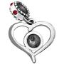 JMQJewelry Heart Football Charms Soccer FIFA World Cup Sport 3Colors Beads Charms for Bracelets Women Jewelry