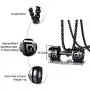 XUANPAI Mens Stainless Steel Hollow Fitness Gym Barbell Dumbbell Pendant Necklace with Chain 24'' XUANPAI Mens Stainless Steel Hollow Fitness Gym Barbell Dumbbell Pendant Necklace with Chain 24''