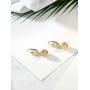 Gem Stone King Stunning 1-1/4 Inch Dangle Spheres Gold Plated Brass Lever-Back Womens Earrings