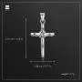 Amberta Unisex 925 Sterling Silver Cross Pendant Amberta Unisex 925 Sterling Silver Cross Pendant