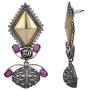 Aheli Intricate Crafted Indian Oxidized Dual Tone Dangle Earrings Ethnic Bollywood Party Tribal Fashion Jewelry for Women