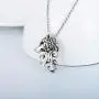 PDTJMTG Wolf Necklace 925 Sterling Silver Viking Jewelry for Men, 20”+2”