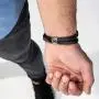 SERASAR | Premium Genuine Leather Bracelet for Men in Black | Magnetic Stainless Steel Clasp in Silver and Gold | Exclusive Jewellery Box | Great Gift Idea SERASAR | Premium Genuine Leather Bracelet for Men in Black | Magnetic Stainless Steel Clasp in Silver and Gold | Exclusive Jewellery Box | Great Gift Idea