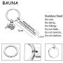 BAUNA Happy Camper RV Keychain Making Memories One Campsite at a Time Camping Lovers Gift Camping Trailer Key Ring for Vacation Travel Outdoors Mountains