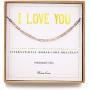 RareLove I Love You Morse Code Bracelets Secret Message Gift For Her Rose Golden Beads String Bracelet Women Girls