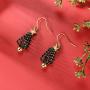 Hot Handmade Christmas Dangle Earrings & Crystal Snowflake Earrings Holiday Party Drop Earrings, Festival Gift Idea, Thanksgiving Themed Earrings Christmas Jewelry Women Girls