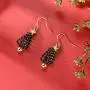Hot Handmade Christmas Dangle Earrings & Crystal Snowflake Earrings Holiday Party Drop Earrings, Festival Gift Idea, Thanksgiving Themed Earrings Christmas Jewelry Women Girls