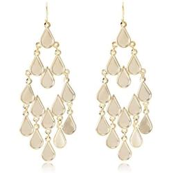 Waterfall Design Multi Layered & Tiered Chandelier Dangle Drop Statement Earrings