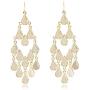 Waterfall Design Multi Layered & Tiered Chandelier Dangle Drop Statement Earrings