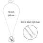 TRISHULA Wolf/Cat/Flamingo/Turtle/Dog/Unicorn/Heart Pendant Necklace for Women Girls, Sterling Silver Animals Necklace, l Love You Forever Opal Necklace Jewelry Gift 18''+2'' (Gift Box Included)