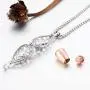 XIUDA Cremation Jewelry Urn Necklace for Ashes with Lotus Flower Urn Pendant Memorial Stainless Steel Ashes Keepsake XIUDA Cremation Jewelry Urn Necklace for Ashes with Lotus Flower Urn Pendant Memorial Stainless Steel Ashes Keepsake