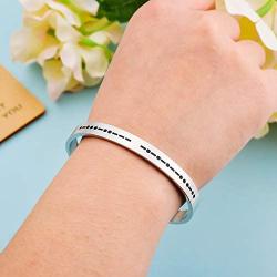 ALoveSoul Morse Code Secret Message Bracelet Stainless Steel Cuff Creative Jewelry Gift