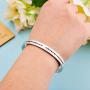 ALoveSoul Morse Code Secret Message Bracelet Stainless Steel Cuff Creative Jewelry Gift
