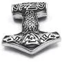 GUNGNEER Triskele Triquetra Valknut Mjolnir Thors Hammer Necklace Pendant Stainless Steel Viking Accessories Norse Viking Jewelry Men GUNGNEER Triskele Triquetra Valknut Mjolnir Thors Hammer Necklace Pendant Stainless Steel Viking Accessories Norse Viking Jewelry Men