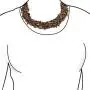 Large Wide Color Gemstone Chips Cluster Multi Strand Statement Bib Collar Necklace Stretch Bracelet Bangle Cuff Jewelry Set for Women