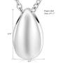 Stainless Steel Little Teardrop Cremation Necklace Ashes Holder Keepsake Urn Jewelry for Women