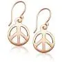 Nine2Five ~ 925 Sterling Silver Peace Sign Boho Hippie Style Dangle Earrings Nine2Five ~ 925 Sterling Silver Peace Sign Boho Hippie Style Dangle Earrings