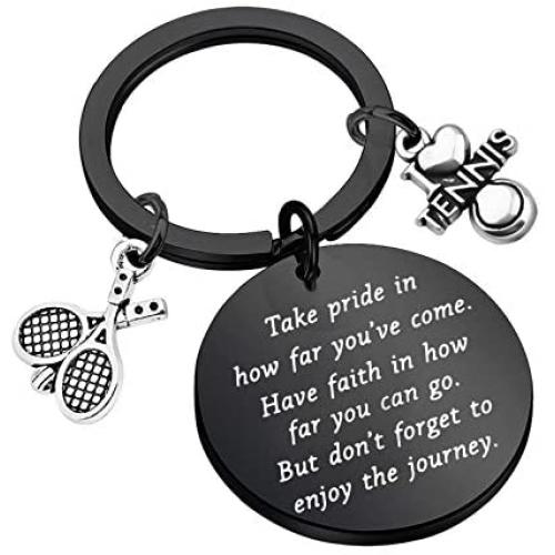 Tennis Keychain Gifts Tennis Player Gifts Tennis Teams Inspiration Gift Tennis Jewelry Tennis Coaches Gifts Take Pride in How Far You Have Come