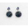 Faship Gorgeous Swarovski Crystal Floral Necklace Earrings Set