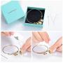 zeqingjw Cremation Jewelry Bracelet for Ashes - Stainless Steel Heart Urn Bangles for Ashes Always in My Heart Memorial Keepsake Jewelry