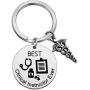 TOGON Nurses Prayer Keychain RN Nurse Graduation Gift Medical Jewelry Nursing Appreciation Gift for Her Nursing Doctor Keychain