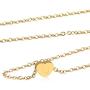 Heart Initial Necklace, 14k Gold A-Z 26 Alphabet Pendant for Women Teen Girls, 15''+2'' Adjustable Personalized Letter Pendant, Tiny Cute Necklaces for Kids Child
