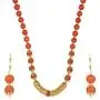 Efulgenz Boho Indian Bollywood Antique Gold Plated Faux Pearl Beaded Bridal Wedding Strand Statement Necklace Earrings Jewelry Set (Color Options)