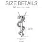 ROMANTIC WORK Snake Necklace for Men Sterling Silver Animal Sword Pendant Necklace Gothic Jewelry Birthday Gift for Boyfriend ROMANTIC WORK Snake Necklace for Men Sterling Silver Animal Sword Pendant Necklace Gothic Jewelry Birthday Gift for Boyfriend