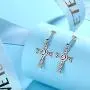 Sterling Silver Adjudtable Celtic Knot Ring Women Men Unisex Celtic Trinity Knot Dangle Earrings Irish Amulet Jewelry Christmas
