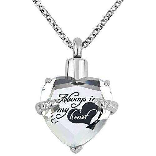 Roy Lopez Oval Multi-Color Flower Cremation Jewelry Keepsake Ash Holder Memorial Urn Necklace