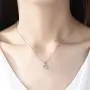 Arain 18K White Gold Plated Cubic Zirconia Necklace for Women-2 Carat CZ Solitaire Pendant Necklace Arain 18K White Gold Plated Cubic Zirconia Necklace for Women-2 Carat CZ Solitaire Pendant Necklace