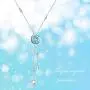 AOBOCO Y Necklace Sterling Silver Lariat Necklace with Swarovski Crystal,Fine Jewelry Gift for Women Girls AOBOCO Y Necklace Sterling Silver Lariat Necklace with Swarovski Crystal,Fine Jewelry Gift for Women Girls