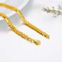 SISGEM Solid 18k Gold Celtic Chain Bracelet, Fine Gold Jewelry Gifts for Women, Birthday Present for Her, 4 mm