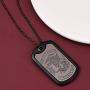 FaithHeart Mens Personalized Dog Tag Necklace, Stainless Steel/Silicone Text/Photo Customized Pendant Jewelry for Women Boys with Delicate Packaging