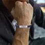 Magnetic Bracelet for Men,Beauty Therapy Leather Magnetic Bracelets Pain Relief Bracelets Magnetic Men