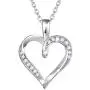 Agvana Sterling Silver Heart Necklace for Women Simulated Diamond Cubic Zirconia CZ Infinity Love Heart Dainty Pendant Jewelry Anniversary Birthday Gifts for Her Teen Girls Wife Her Yourself, 16+2 Agvana Sterling Silver Heart Necklace for Women Simulated Diamond Cubic Zirconia CZ Infinity Love Heart Dainty Pendant Jewelry Anniversary Birthday Gifts for Her Teen Girls Wife Her Yourself, 16+2
