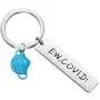 CENWA Funny Humor Keychain Ew Covid Keychain Quarantine Humor Gift CENWA Funny Humor Keychain Ew Covid Keychain Quarantine Humor Gift