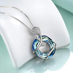 Rose Flower Necklace Sterling Silver Love Jewelry Gifts for Mom Wife Grandma Girlfriend on Birthday Anniversary