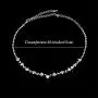 Fairyu Bride Wedding Crystal Necklace Earrings Set Silver Bridal Flower Dangle Earrings Necklaces Jewelry Party Rhinestone Pendant Necklace Drop Earrings for Women and Gilrs