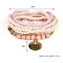 MengPa Beaded Bracelets for Women Girls Bohemian Stackable layering Strand Statement Jewelry