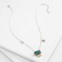 Silpada Turquoise Burst 1 7/8 ct Compressed Turquoise Pendant Necklace in Sterling Silver & Brass