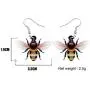 NEWEI Acrylic Flying Sweet Bumblebee Earrings Dangle Drop Fashion Jewelry For Women Girls Gift Charms